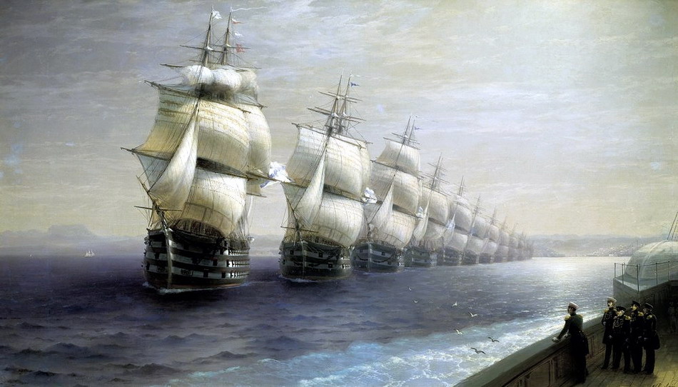 aivazov_Смотр Черноморского флота в 1849 году. 1886_1.jpg