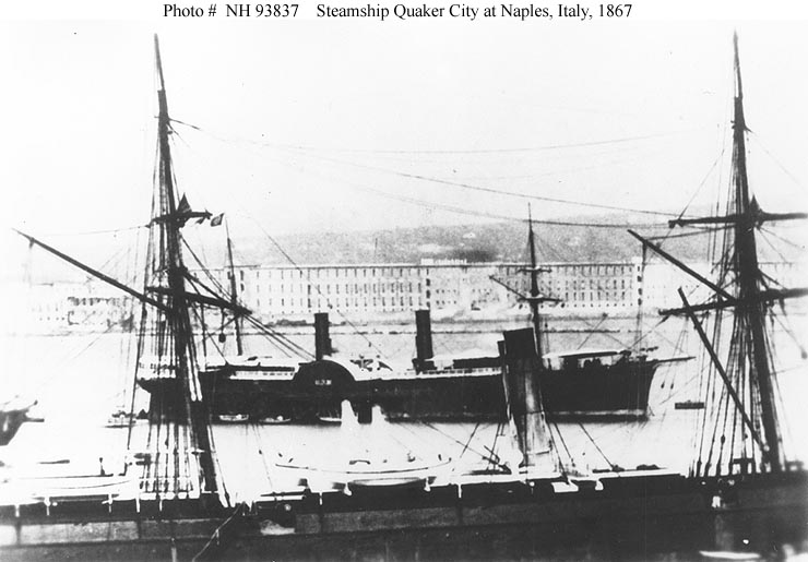 SS Quaker City at Naples, Italy, in 1867.jpg