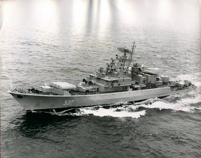 Russian Krivak Class Destroyer  in North Sea 03 10 1973.jpg