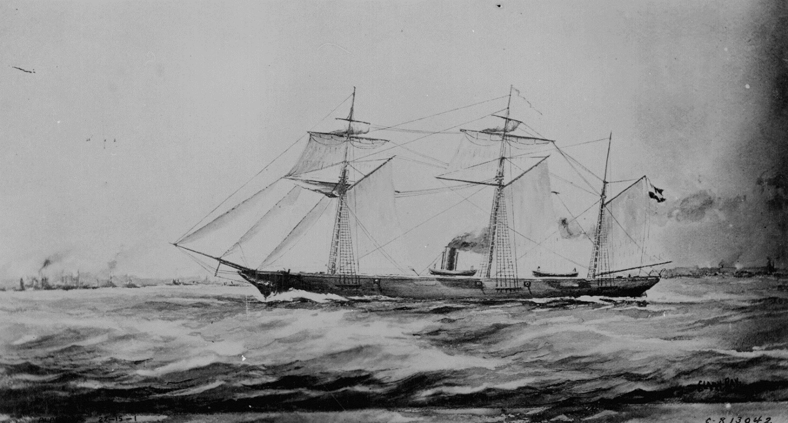 civil-war-048 C.S.S. Alabama, commerce raider, sunk June 19, 1864.jpg