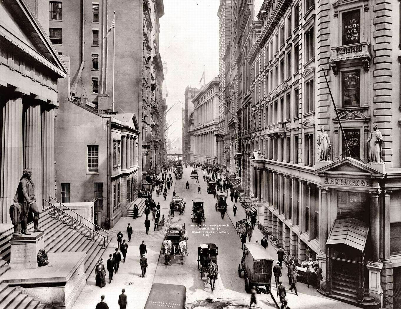 Вид на Wall Street с Nassau Street, 1911 год.jpg