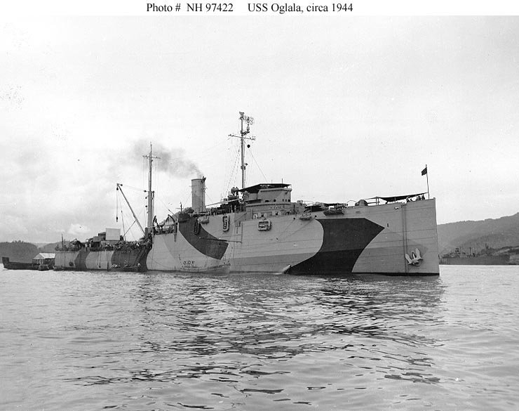 USS Oglala (ARG-1) in Southwestern Pacific area, circa 1944.jpg