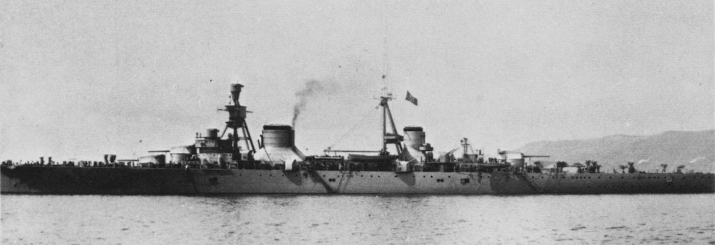 Trieste in final stages of fitting out in 1928.jpg