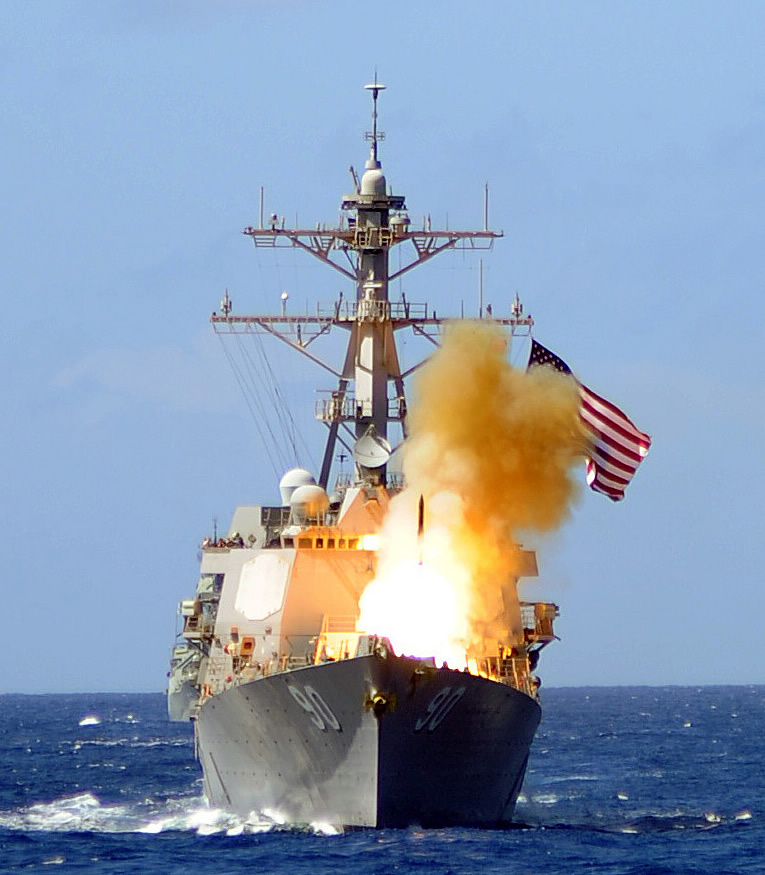 USS Chafee (DDG-90) fires a Standard Missile Two from the forward missile deck during RIMPAC 2012. Photo Derek R. Sanchez, USN.jpg