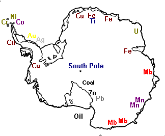 Mineral map of Antarctica showing known significant deposits of various minerals.gif