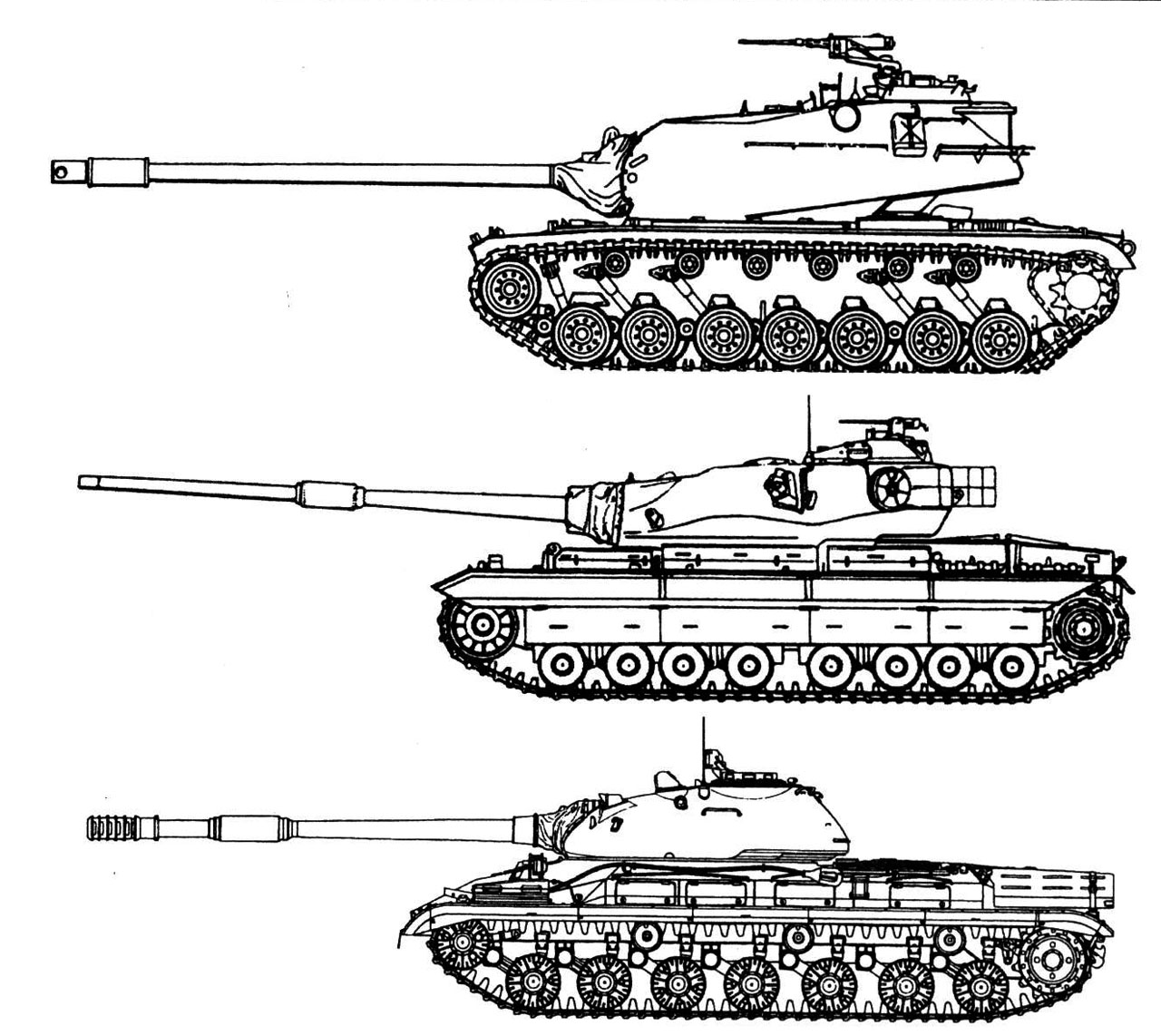 М-103, Конкерор, Т-10М (сверху-вниз).jpg