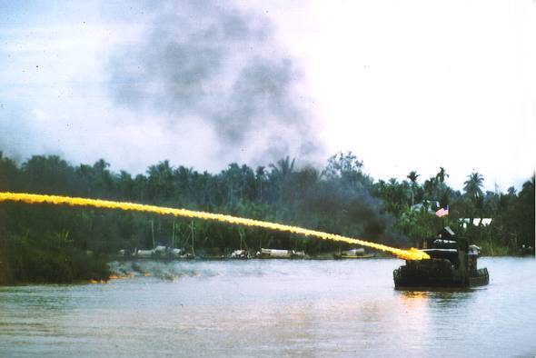 US riverboat deploying napalm during the Vietnam War.jpg