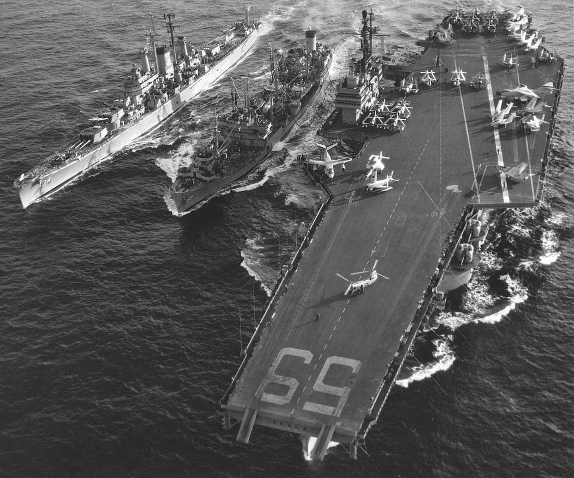 USS FORRESTAL (CV-59) - November, 1956 - with CA-134 and fleet oiler.jpg