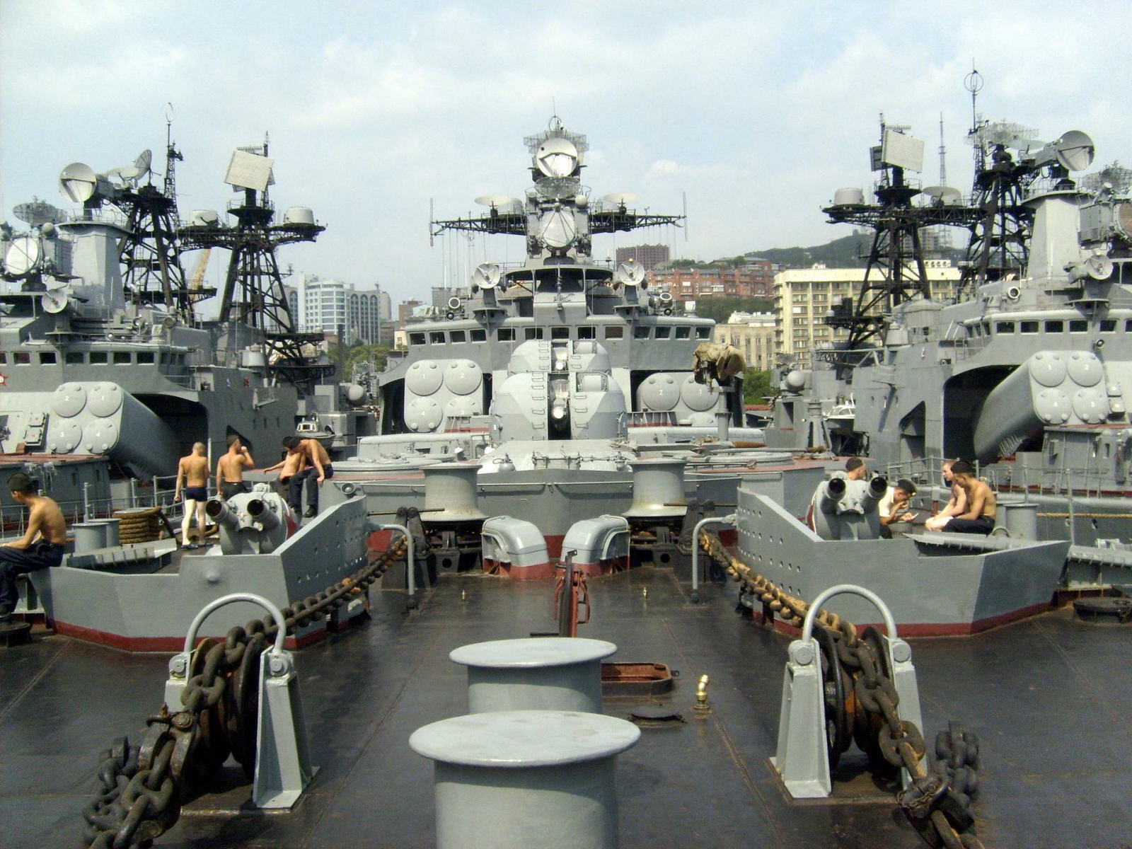 Udaloy class destroyers ADMIRAL TRIBUTS, ADMIRAL VINOGRADOV and MARSHAL SHAPOSHNIKOV.jpg