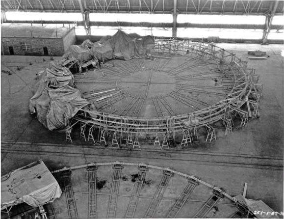A large ring of frame for the U.S.S. Akron as it looks on the ground before being put into place.jpg