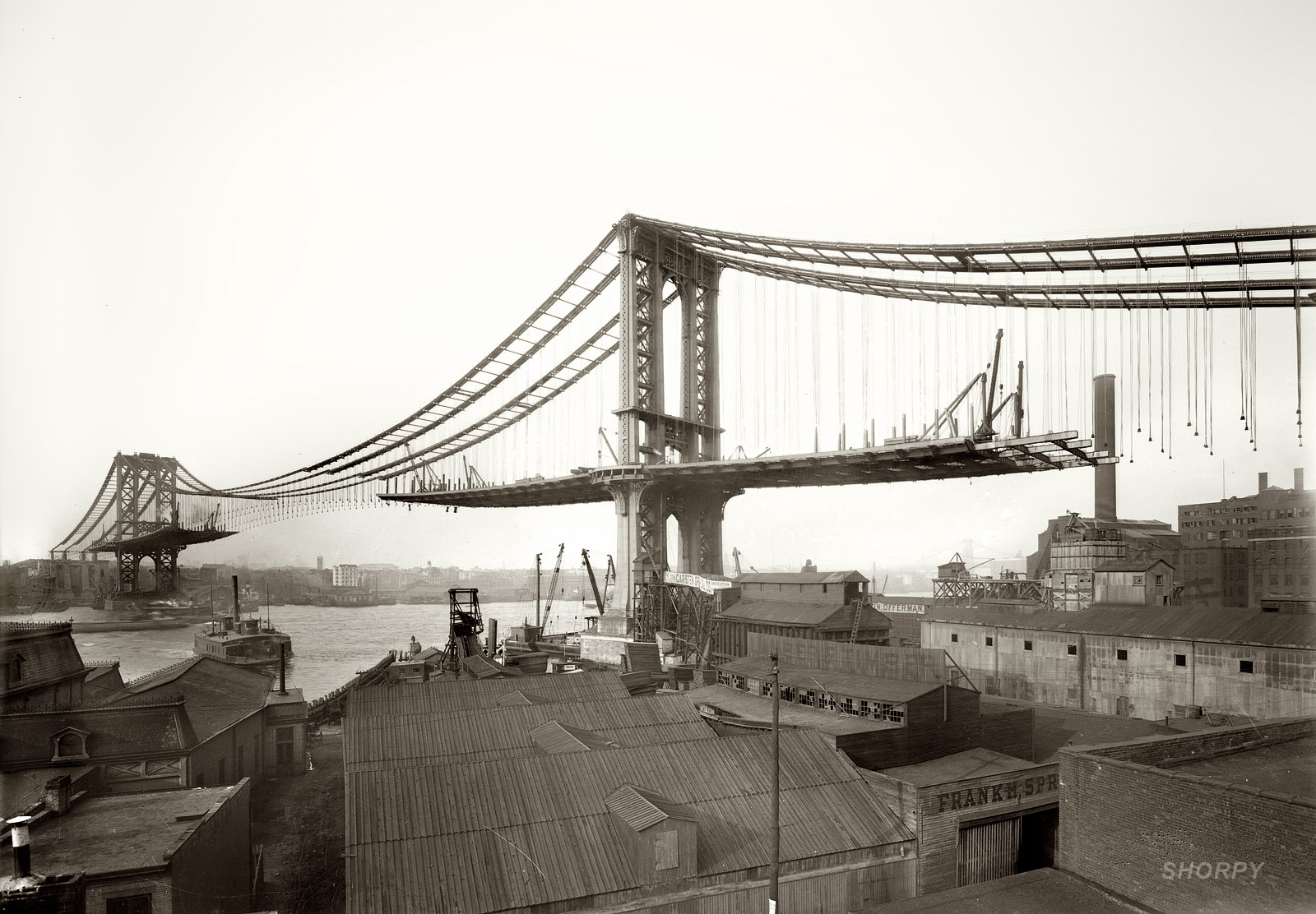 March 23, 1909. Construction of the Manhattan Bridge as seen from Brooklyn.jpg