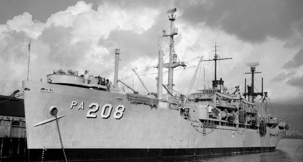 USS Talladega (APA-208), 1963.jpg